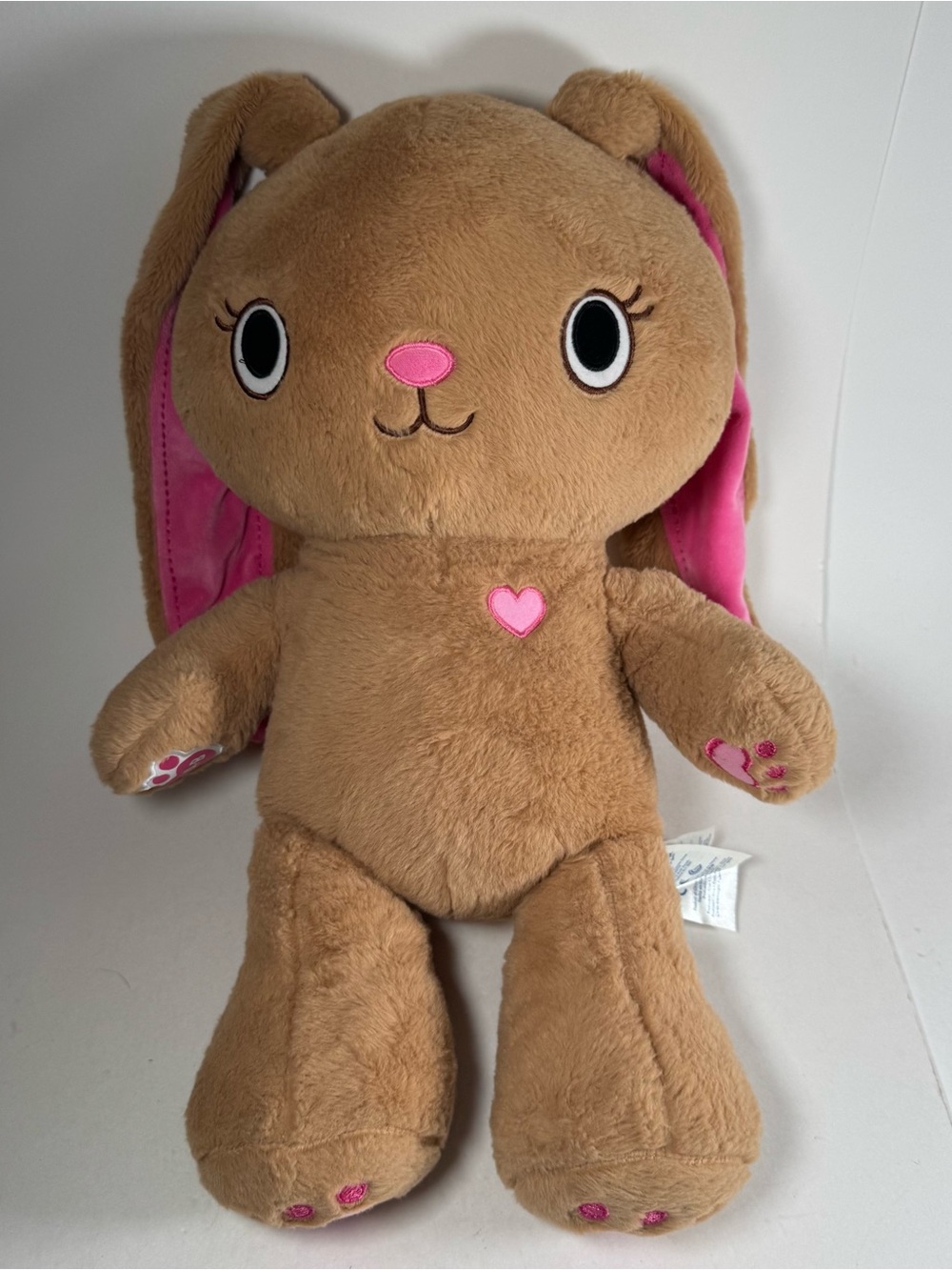 Build A Bear Plush Kabu Pawlette Brown Pink 2018 17" Stuffed Animal Toy